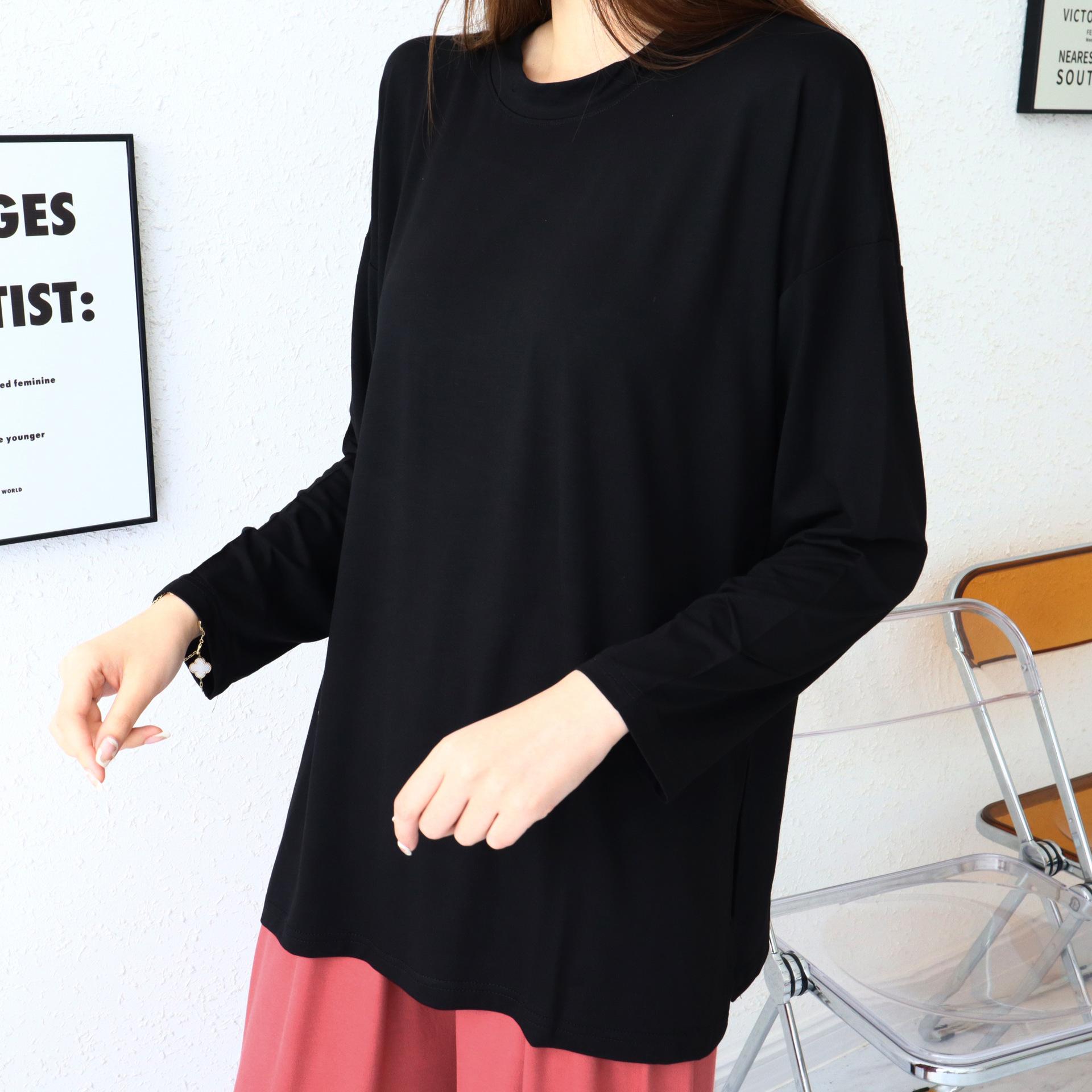 

Thin Home Cotton Bag Solid Color Women s Long-sleeved Home Clothes L чёрный