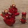 Christmas Ornaments Hanging Decorations Wooden For Xmas Decor Horse Drum Toys