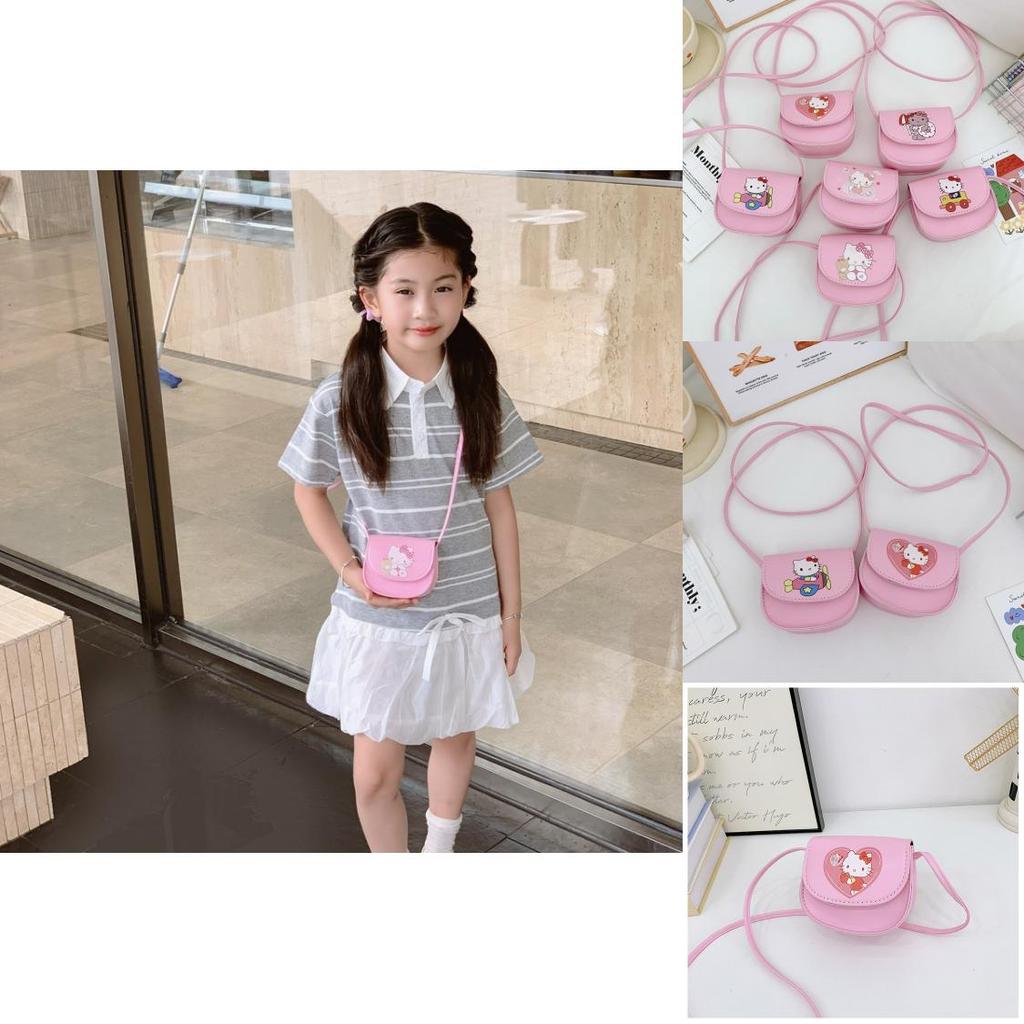 Sanrio Hello Kitty Cartoon Kids Crossbody Bag With Breathable Pu For Daily Use