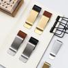 1Pc Vintage Metal Handmade Leather Pen Holder Clips Journal Notebook Loose Leaf Memo Brass Clip Bookmarks School Office Supplies