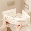 Wall-Mounted Triangular Bathroom Storage Shelf