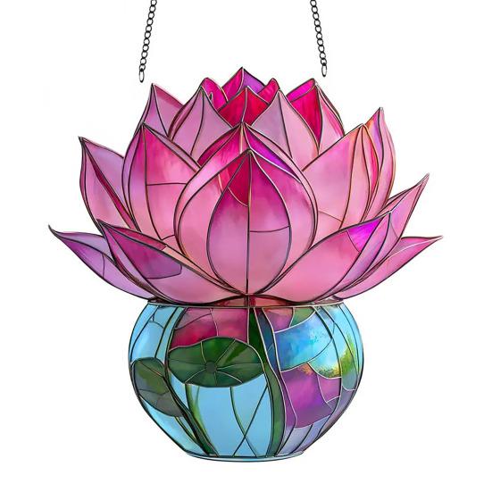 Acrylic Garden Sign with Potted Plant Pattern Weather-Resistant Outdoor Pendant 2D Lawn And Patio Decor for Home Celebration And Garden