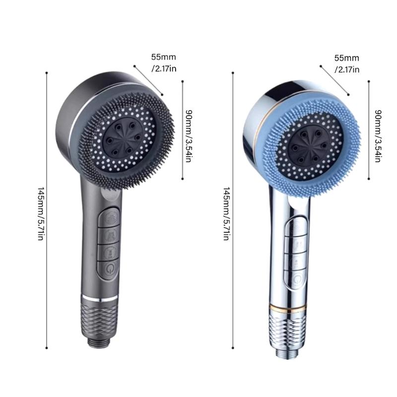 Water Saving High Pressure Filter Shower Head 4 Sprays Setting Massage Hand Showerhead For Enhanced Bath Experience