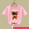 Summer Anime Dragon Ball Wukong Childrens Tshirt Summer Fashion Casual Tshirt Boys and Girls Clothing Tshirt Short Sleeved