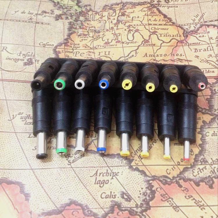 

Комплект головок для преобразования постоянного тока, 8 штук: 5.5*2.1 Разъемы адаптера для ноутбука для многофункционального преобразования питания