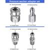 3/8 Inch Stainless Steel Male and Female Quick Connector Kit Pressure Washer Adapter Set Quick Connector Plug Male Nipples