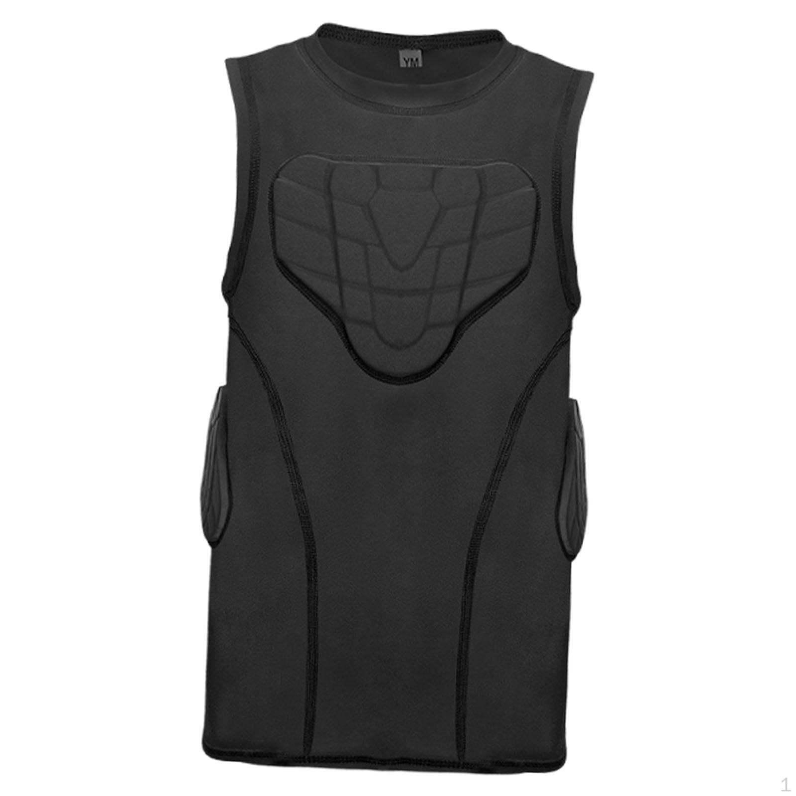 

Padded Vest for Softball And Softball, Comfortable, Quick-drying, Impact Protection, Rib Protection L