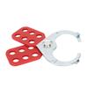 Lock Out Hasp 6 Holes Steel Industrial Security Lock Lockout Padlock Tag Out Hasp Red Silver