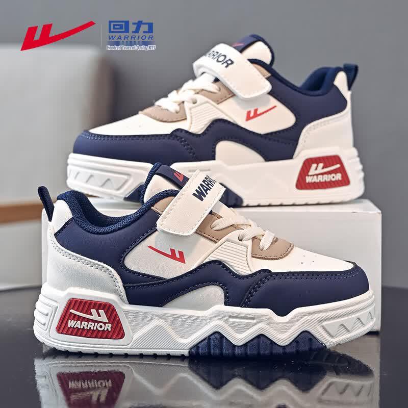 Warrior Kids  Casual Hook-and-Loop Skateboard Shoes 29