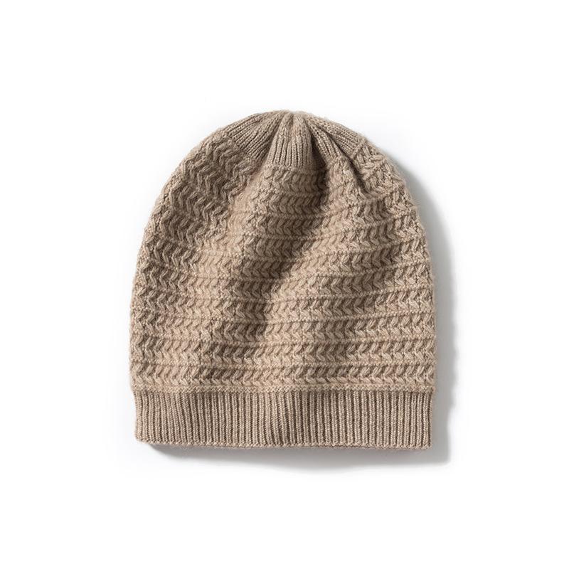 

Cashmere Autumn and Winter New Style Women s High End Knitted Outdoor Warm Cable Ear Protection Knitted Casual Toe Cap One Size