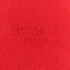 Ausgezeichneter HERMES Schal Rot beige Kaschmir Damen H259130S Gebraucht