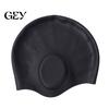 Short Hair Swim Cap Adults Silicone Swimming Cap, Waterproof Non-slip Elastic Pool Hat, Men Soft Women Ear Protection Bathing for Long