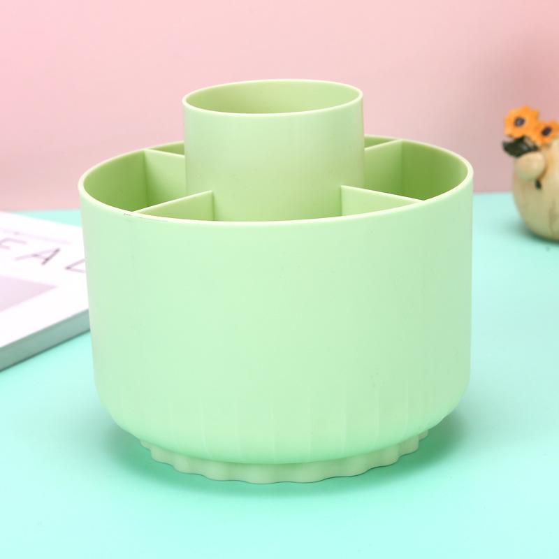 INS-Style Rotating Pen Holder for Students - Large-Capacity Creative Storage Box with High Aesthetics for Desktop