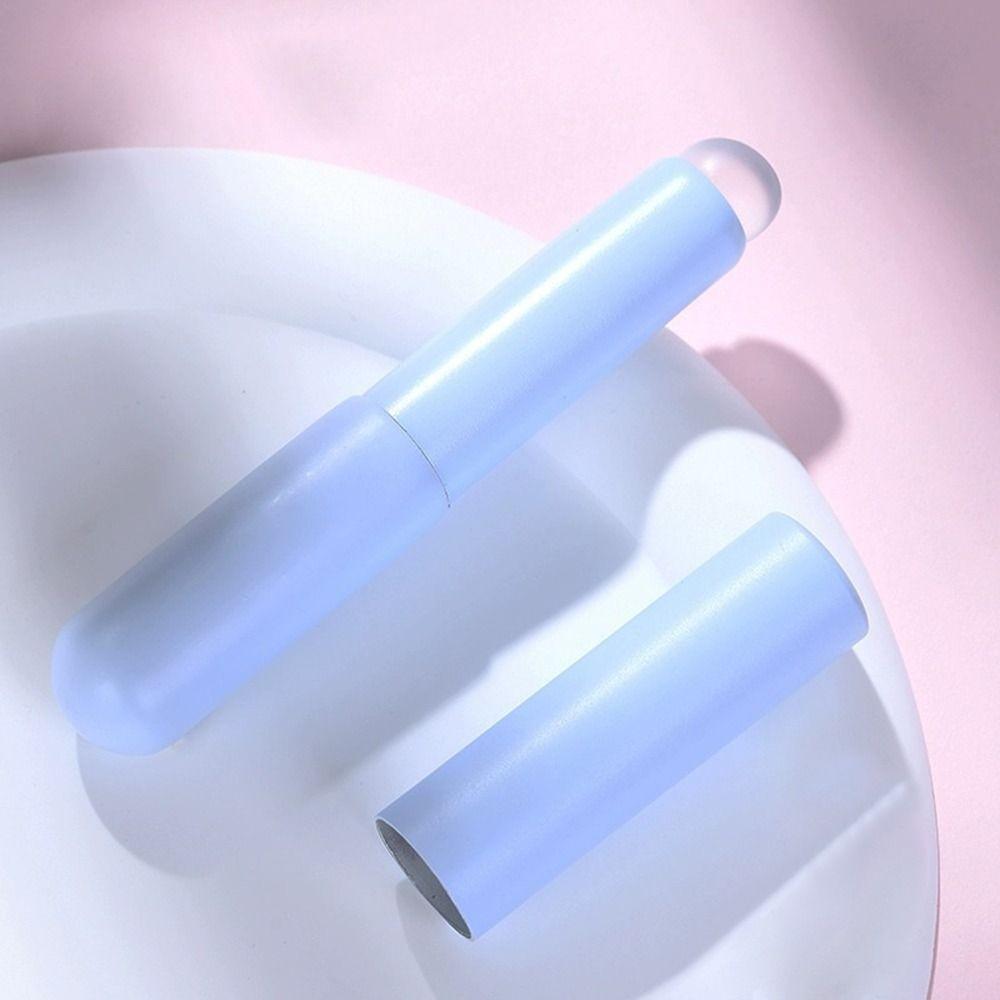 

Кисть для губной помады с круглой головкой, аппликатор, многоразовый инструмент для макияжа, портативный блеск для губ, кисти для макияжа для женщин синий