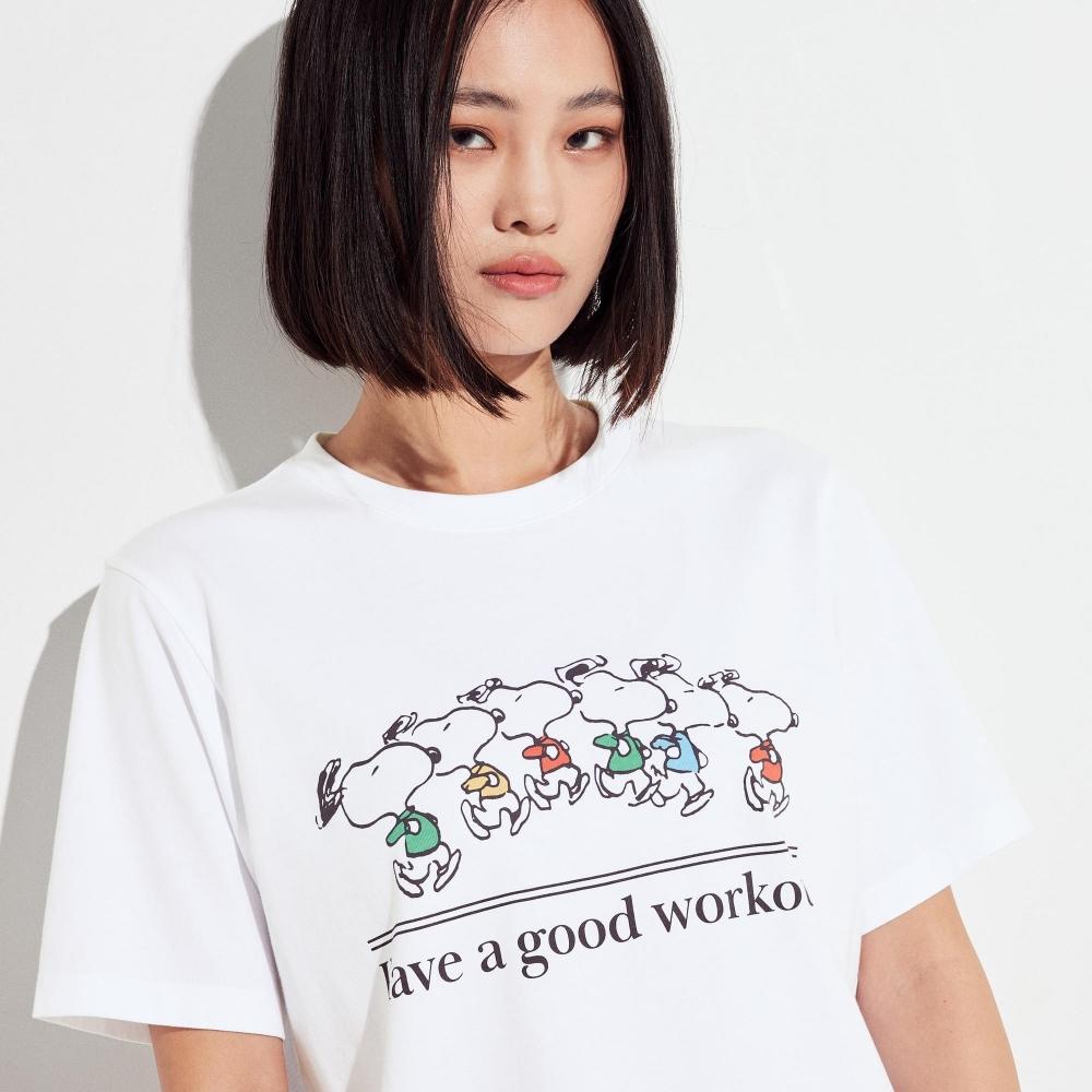 

UNIQLO PEANUTS UT графическая футболка с коротким рукавом A