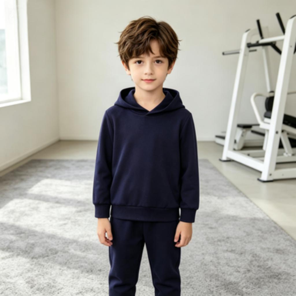 Set Felpa con Cappuccio Colorata da Uomo Pullover Casual Completo Due Pezzi per e Uso Quotidiano