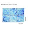 12pcs Blue 3D Bathtub Sticker Self Adhesive PVC Tile Decal Waterproof Antislip Sticker  Bath Use