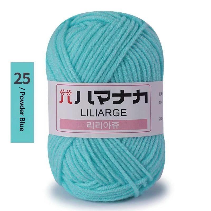 4Pcs Diy Baby Milk Sweet Soft Cotton Knitting Wool Yarn Thick Fiber Velvet Yarn Hand Knitting Wool Crochet Yarn For Diy Sweater