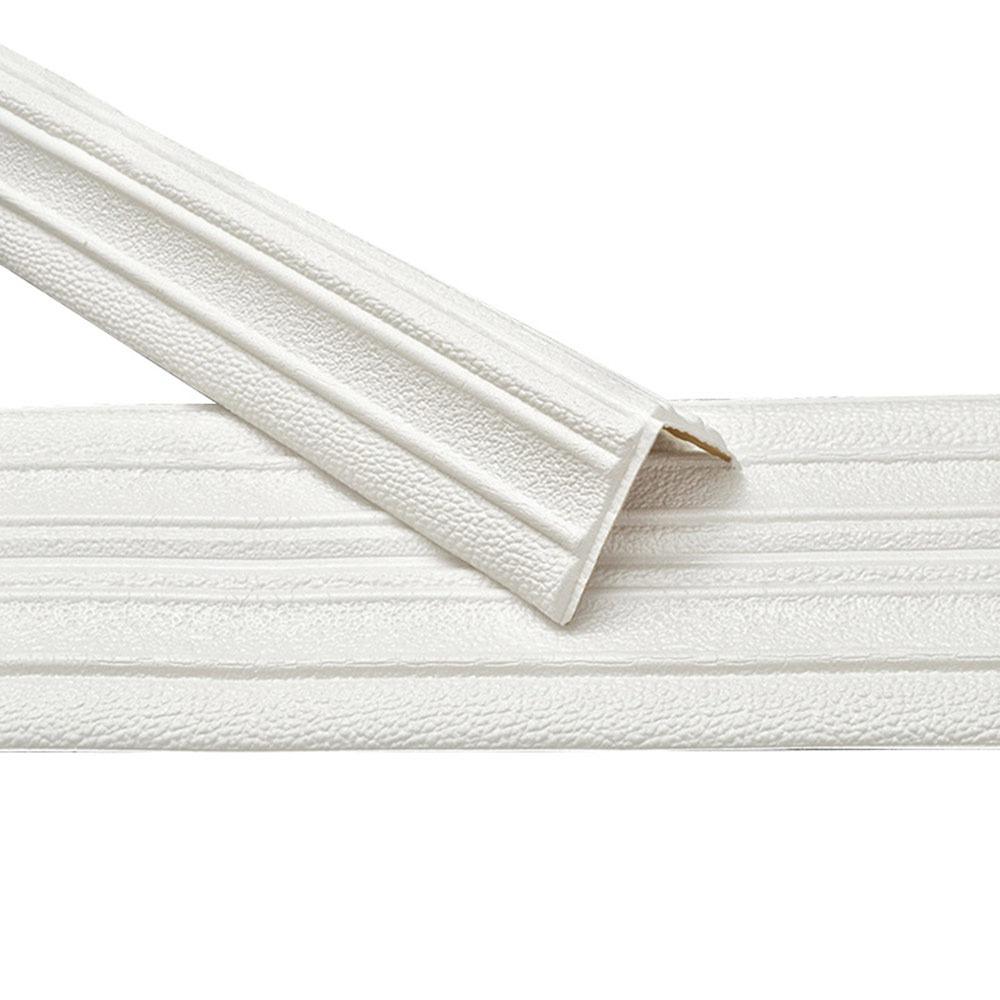 230cmX14cm Wall Trim Line Self-adhesive 3D Skirting Line Wall Edge Strip Stickers  Home Decor