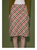 Retro Colorful High-Waist Plaid Midi Skirt for Women - Spring/Fall/Winter 2026 Fashion, Slimming & Hip Covering Design