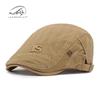 Unisex Spring/Summer Cotton Flat Cap: Retro British Fashion Forward & Casual Beret