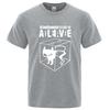 Mens Tshirt High Quality 100 Cotton Schrodingers Cat Printing Summer Casual Cool Loose Oneck for Men Tshirt Male Tops