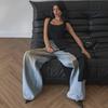 Top da Donna Uniforme Estivo 2026 Europeo e Americano Slim-Fit Scollo a U
