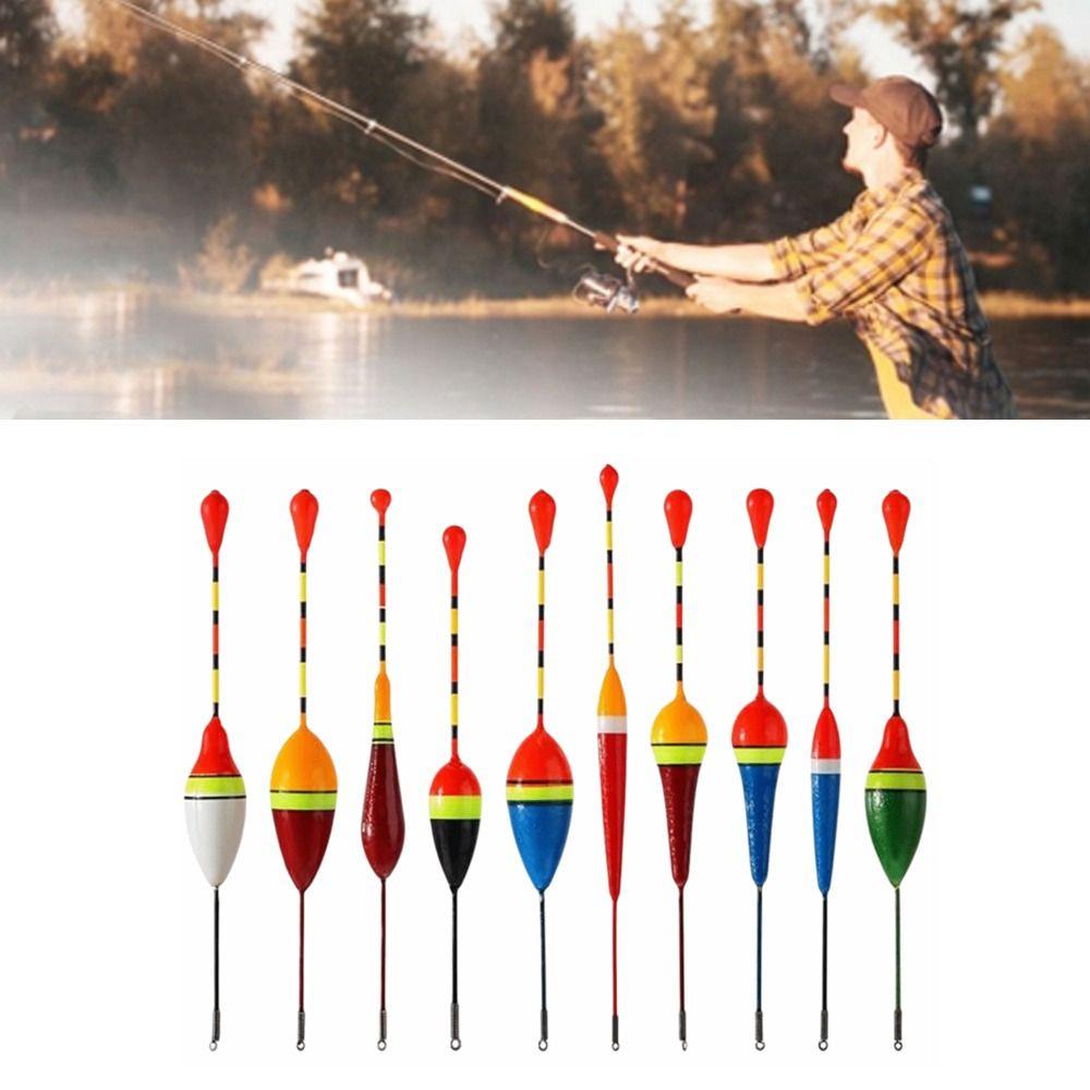 10PCS Oval-shaped Fishing Bobber Loghtweight Fishing Slip Float Durable Fishing Float  Trout Fishing