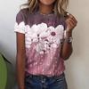 Women's T-shirt Floral Print 3D Digital Print New Women's T-shirt 3211 EMA