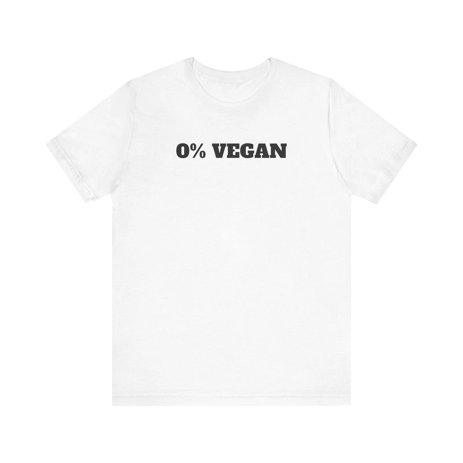 0% Vegan Premium Short Sleeve Tee - Funny Quote Tee for Dads, Carnivore Gift 4XL