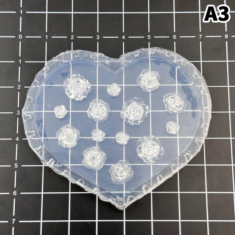 3D Silicone Nail Art Carving Templates Flowers Leaves Butterfly Design Manicure Tools for Nail Art Decor Gifts