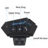 Wireless Motorcycle Helmet Headset Bluetooth Earphone with Handsfree Mic Music Player And Voice Control for Motorbike Rider