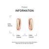 Fine Rose Gold Round Hoop Earrings for Women Trendy Styles Genuine Copper Color Simple Gold Earrings Fashion Weddings Zircon