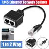 Cable RJ45 Ethernet Gigabit Ethernet Splitter RJ45 1 Male To 2 Female Lan Network Extension