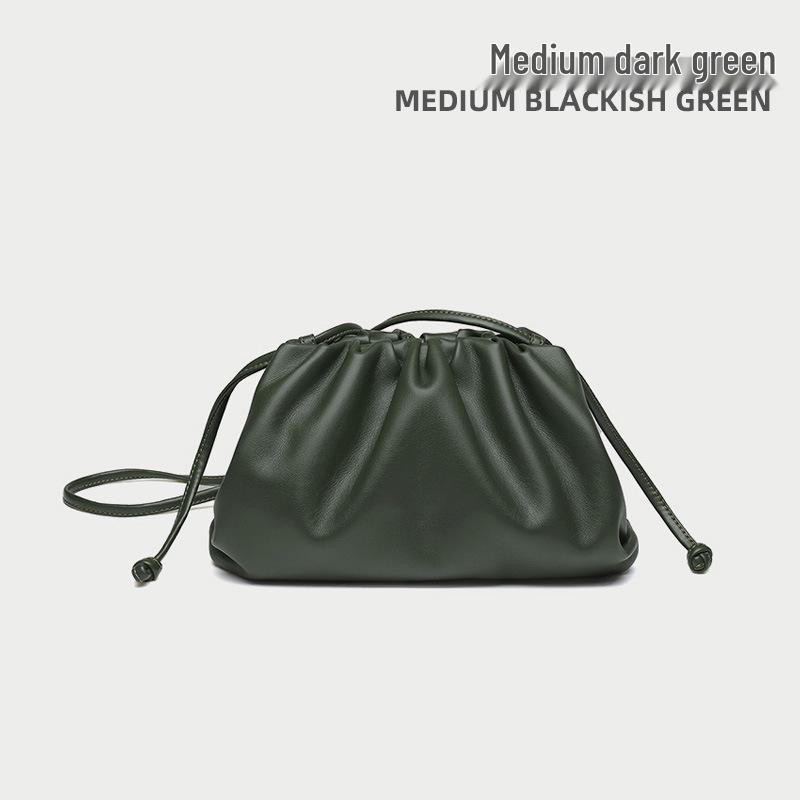 High-End Textured Cloud Dumpling Women's Shoulder Bag - Niche Pleated Design