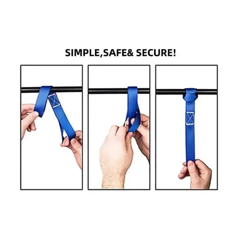 2Pcs Soft Loop Tie Down Straps or Securing ATV Motorcycles Scooters Dirt Bikes Lawn Mutipurpose Motor Tie Downs Luggage Straps