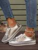2026 Neue Damen Glänzende Strasssteine Schuhe Vier Jahreszeiten Lässige Sneaker Damen Stilvolle Sportschuhe Schnürschuhe Schuhe