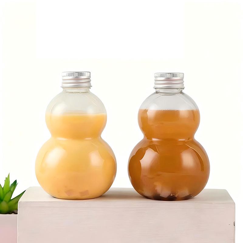 350/500Ml Calabash Shape Water Bottles For Milk Tea Coffee Juice Portable Drinking Cup Home Juicing Beverage Drink Bottle