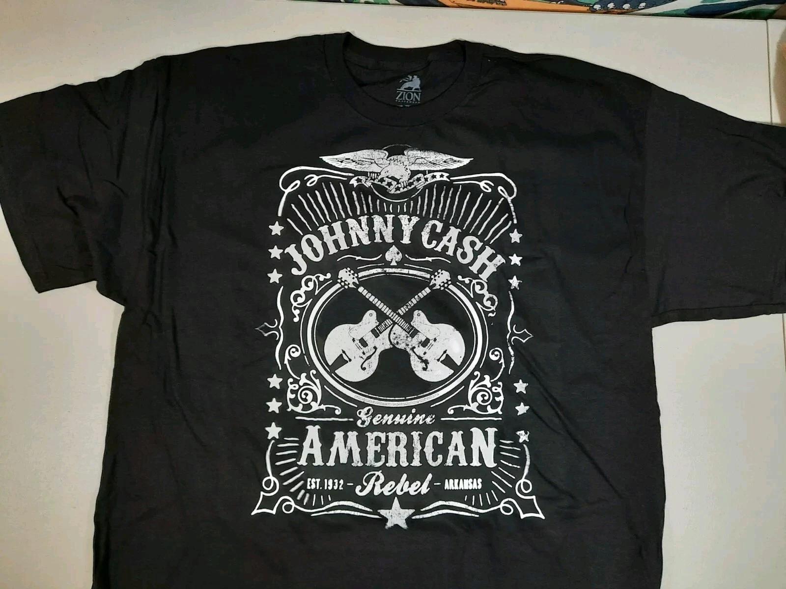 

Johnny Cash Genuine American Rebel T Shirt 2XL L