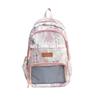Chinese Style Student Backpack With Ink Painting And Butterfly Print Design For Teen Schoolers