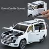 1:24 Land Cruiser Rav4 Modellspielzeug Legierung Diecast Auto Sound Licht Rückzug Türen geöffnet Gummireifen Miniaturautos Sammeln Geschenke