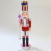 14. 9-inch Christmas Nutcracker Ornament, Wooden Nutcracker Figures King Soldier Nut Cracker Christmas Party Supplies Home Party Table Centerpiece