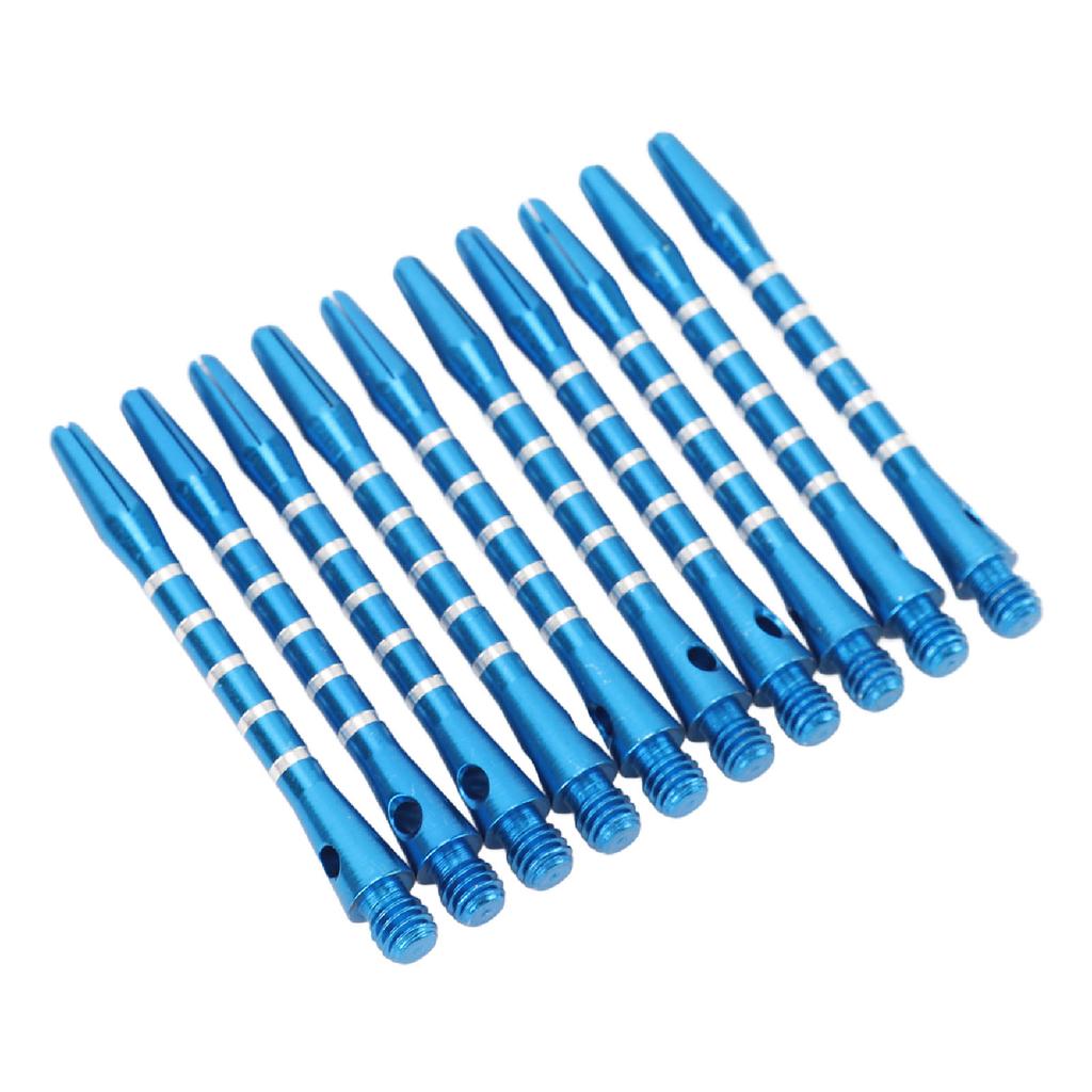 10pcs Dart Shafts Aluminum Alloy Replacement Thread Dart Stems with Locking Hole for Indoor