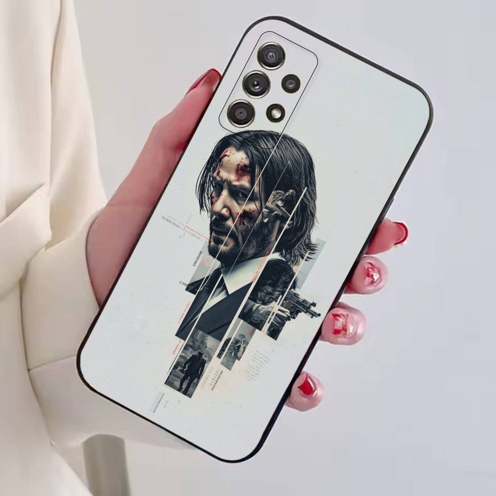 John Wick Keanu R-Reeves Phone Case Black Silicone Soft For Samsung S25,S24,S21,S22,S23,S30,Ultra,S20,Plus,Fe,Lite