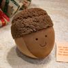 Cartoon Happy Chestnut Family Plush Toys Cotton Stuffed Smile Hazelnut Doll Soft Cozy Throw Pillow Kawaii Kids Gift Home Decor
