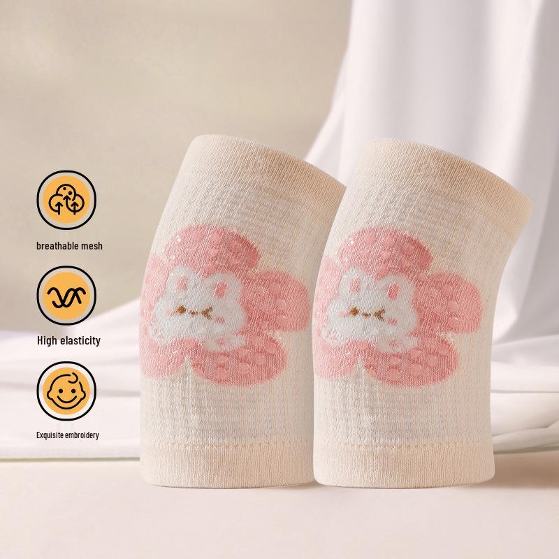25 Baby Knee Pads: Anti-Fall Crawling Gear for Infants and Kids, Breathable Mesh, Summer Style