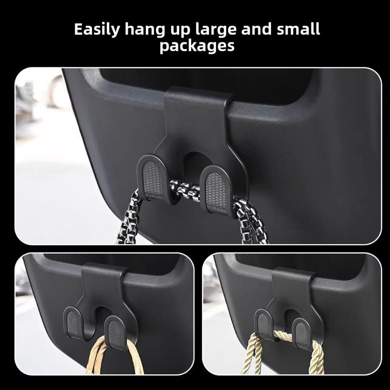 Electric Vehicle Front Storage Box Modification - Storage Hooks for Hanging Items, Highly Functional and Durable.