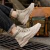 Men Boots  New Platform Boots Outdoor Waterproof Casual Sneakers Working Men Ankle Boots Hiking Safety Shoes Mens Athletic