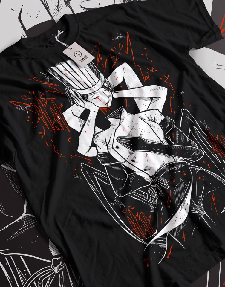 Falling Devil Chainsaw Man T-Shirt Horror Men & Women Manga Unisex Black Shirt