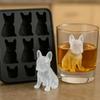 French Bulldog Ice Molds 6-Cavity Ice Cubes Tray for Whiskey Cocktail Bourbon Cute Novelty French Bulldog Gifts for Decor